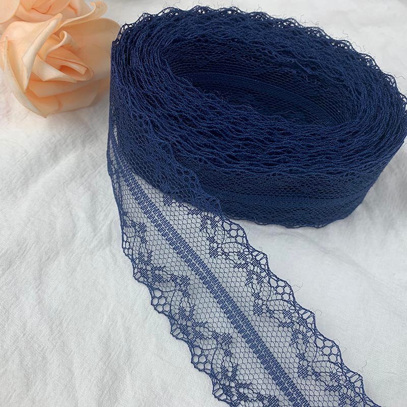 10 Yards 38mm ruban de dentelle filet brodé garniture de dentelle pour mariage fête rideau de noël décorations bricolage cheveux nœuds couture tissu: Or