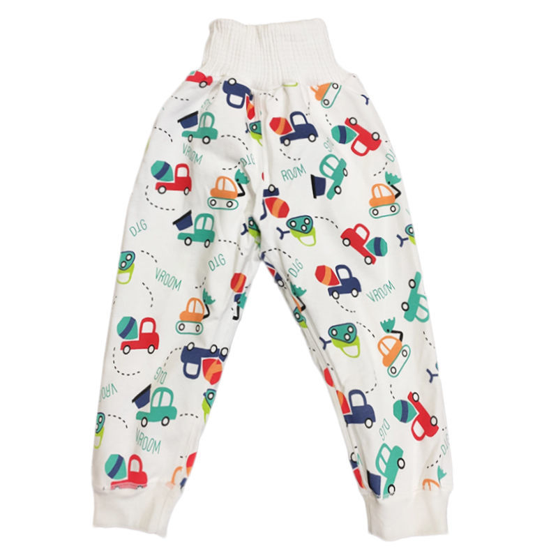Jupe de Couche Anti-Fuite pour Bébé, Pantalon d&#39;Entraînement à la Propreté pour Nourrisson et pour Lit d&#39;Enfant: cars / L(120-130cm)