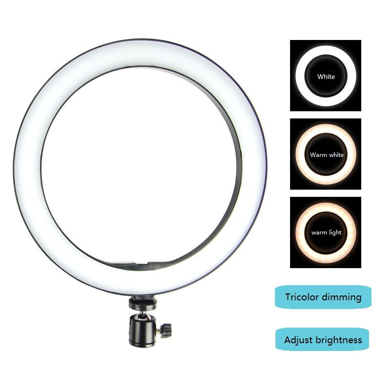 Lampada anello di Luce Video 26 centimetri Dimmable HA CONDOTTO Selfie Anello di Luce Photography Luce Con Il Treppiedi/Microfono Per Il Trucco Video in diretta Youtub