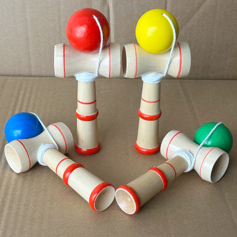 Wooden Traditional Entry Level Skill Ball Toy For Kids Adults Beginners Competitive Training