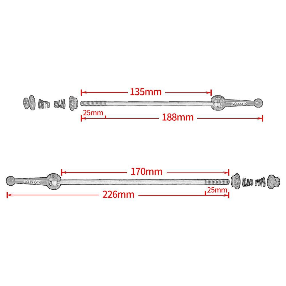Fiets As Spiesjes Mtb Racefiets Fiets Quick Release Ultralichte 52.7 G/paar Wiel Hub Spiesjes