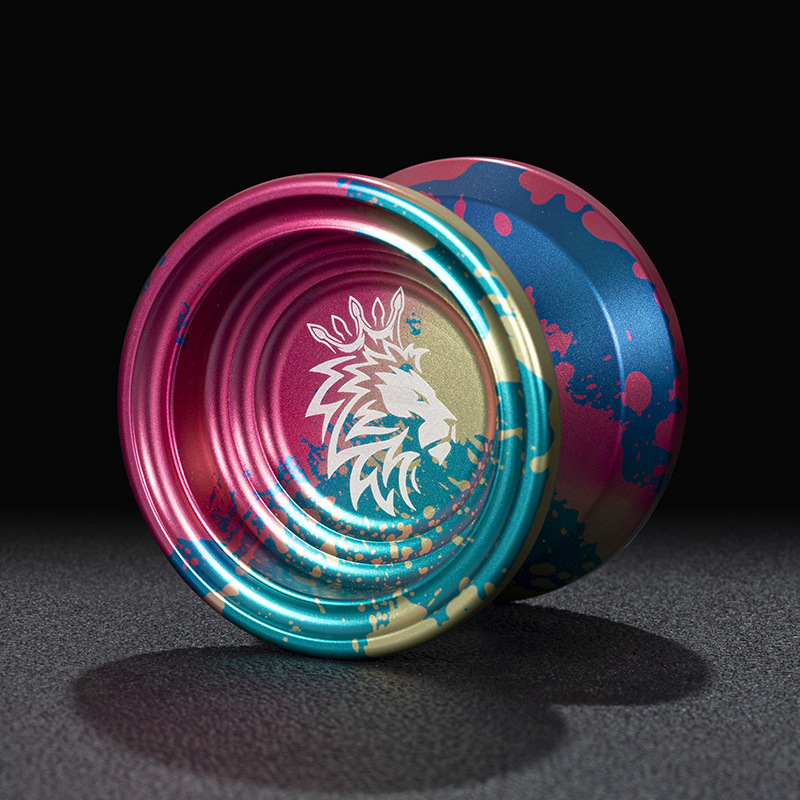 Yoyo Magic Yoyo Metal Yoyo With 10 Ball Bearing Alloy Aluminum High Speed Unresponsive Yo Yo Classic Toys For Kids: MAROON