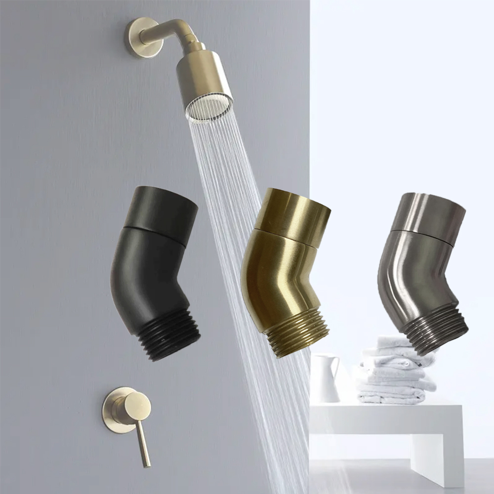 Angle 90° 135° Shower Elbow Adapter G1/2 Bathroom Shower Head Arm Connector Female Male Rainfall Handheld Shower Accessory