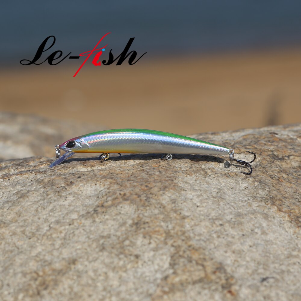 Le fish 100mm 8.5g floating minnow long cast fishing lure tackle Tungsten weight system wobbler crank bait