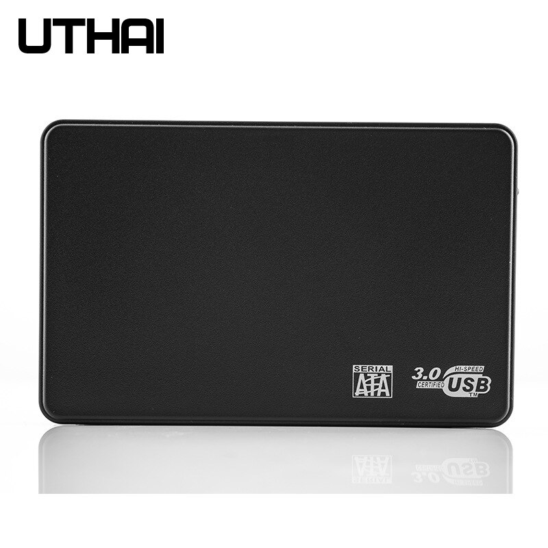 UTHAI T22 2,5" SATA zu USB3.0 HDD-Gehäbenutzen Handy, Mobiltelefon Festplattenhüllen für SSD Externer Speicher HDD-Kasten mit USB3.0/2.0-Kabel ABS