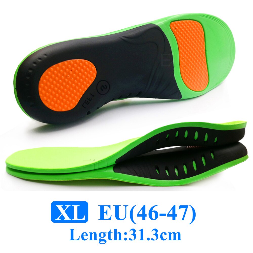 Semelle orthopédique EVA de , pour les pieds plats, Support en arc, pour hommes et femmes, semelles orthopédiques, tampons: XL EU 46-47 / 2 Pairs