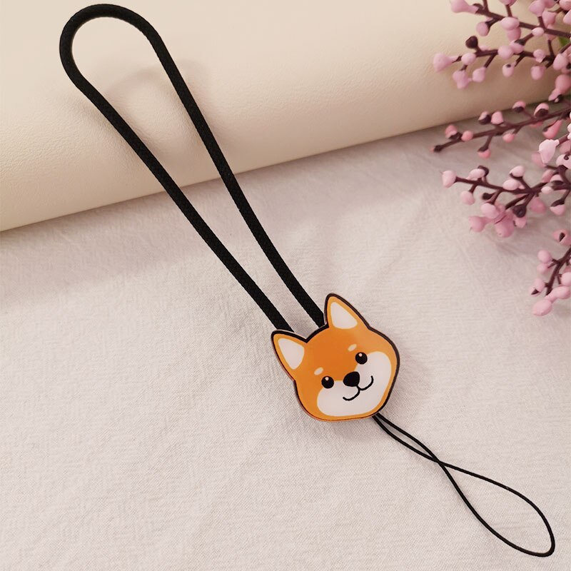 for iphone redmi xiaomi Samsung Camera Holders Keys Lanyard Short Flat Husky Silicone Lanyard Short Phone Lanyard Wrist Strap: 03