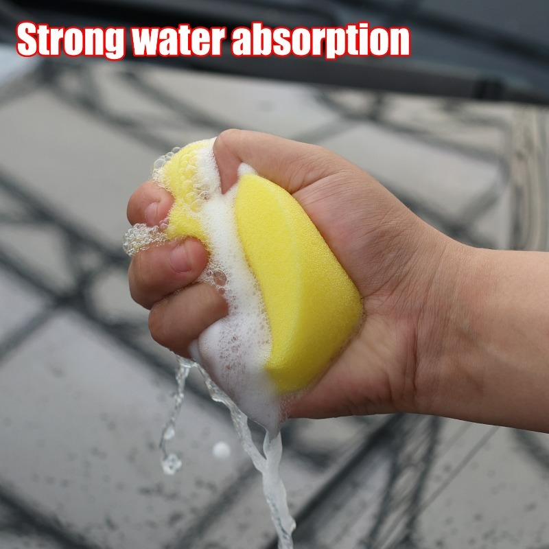 Auto Waxen Polish Wax Schuimspons Geel Rond Hoge Dichtheid Applicator Pad Reinigingsspons Auto Detail Wassen Car Cleaning Tool