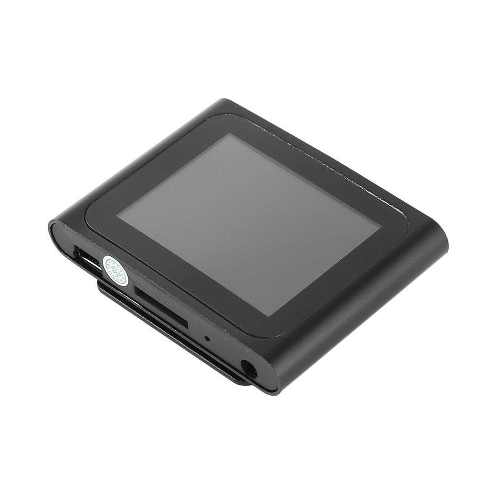 Portable 1.8 Inch LCD Screen Display 6th Generation Music Media Video Movie FM Radio MP4 Player xiugai qudiao 16G: Black