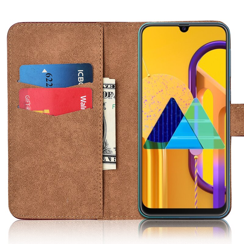 Hoesje voor samsung galaxy  m30s classic portemonnee leren hoesje voor samsung  m30s coque capa  m30 s telefoontas  m 30s
