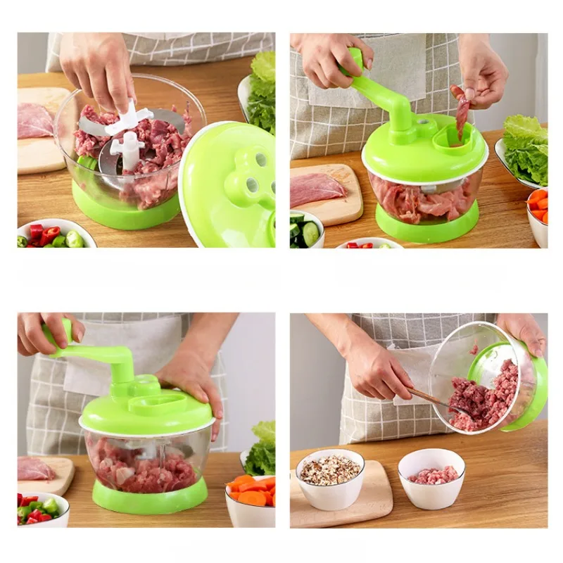 Potente picadora de carne Manual, picadora de alimentos manual, picadora, batidora para picar carne, frutas, verduras, nueces, trituradores