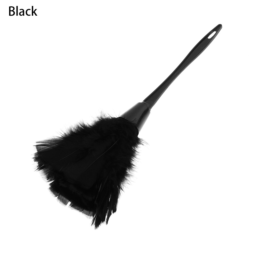 1Pc Turkije Plumeau Kleurrijke Anti-Statische Plastic Handvat Reinigen Stof Auto Dashboard Cleaner Draagbare Tools Voor Huishoudelijke: black