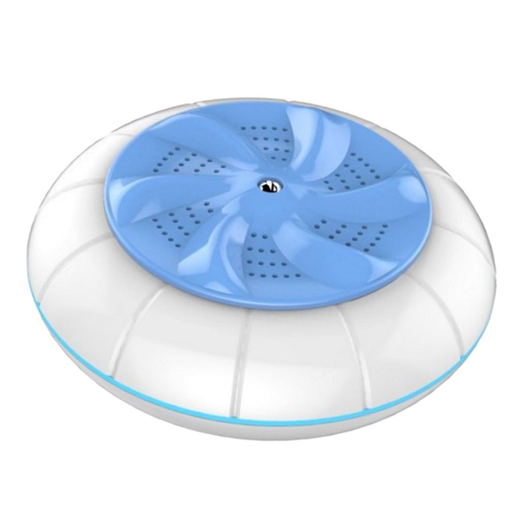 Portable Mini Washing Machine Untrasonic Pulsator Tub Washer for Underwear Pants: Blue