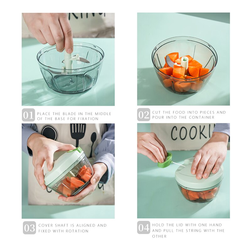 Multi-Functionele Food Processor Knoflook Puller Handbediende Creativiteit Huishoudelijke Keukenapparatuur Gember Chili Gehakt