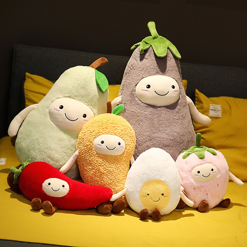 Coussin en peluche pour enfants, simulation de fruits, oreiller doux, jouets en peluche pour enfants, filles, bébé, canapé-lit, coussin de siège, décoration amusante