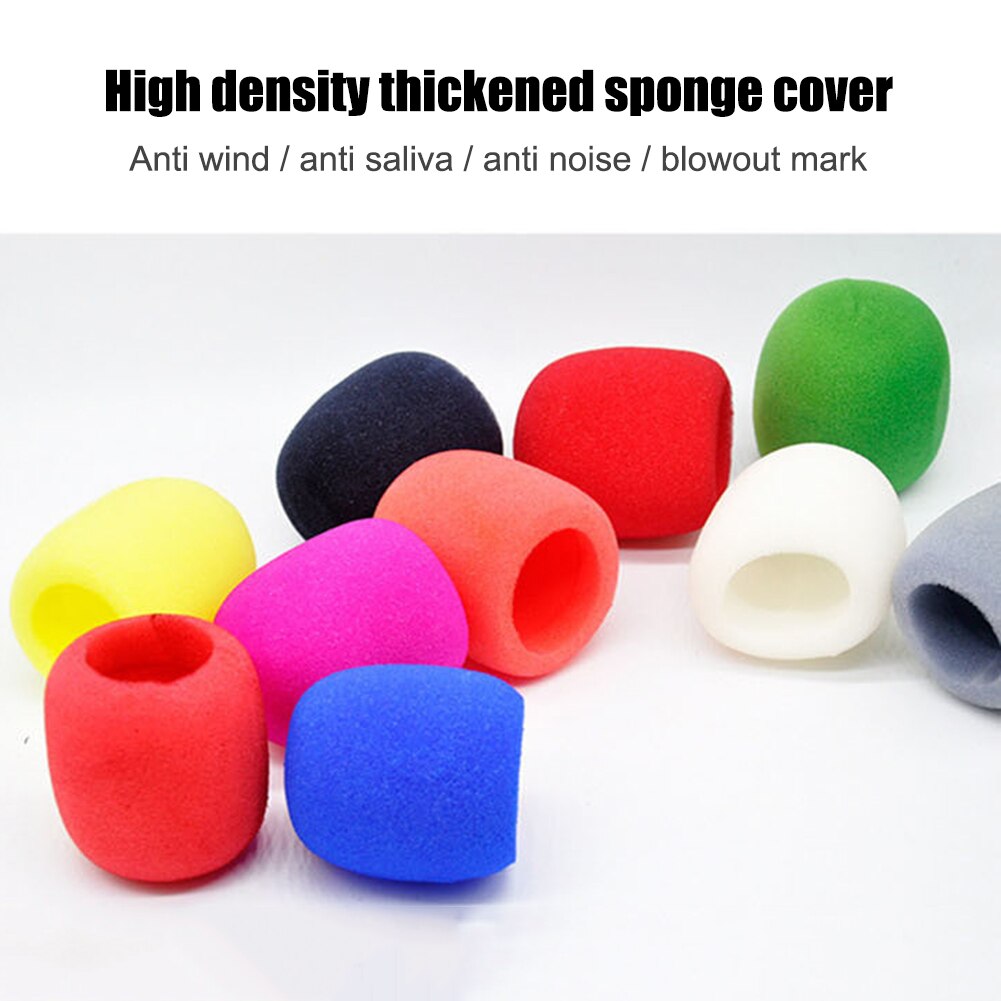 Housse en mousse pour Microphone, 10 pièces, protection anti-vent pour micro de Studio