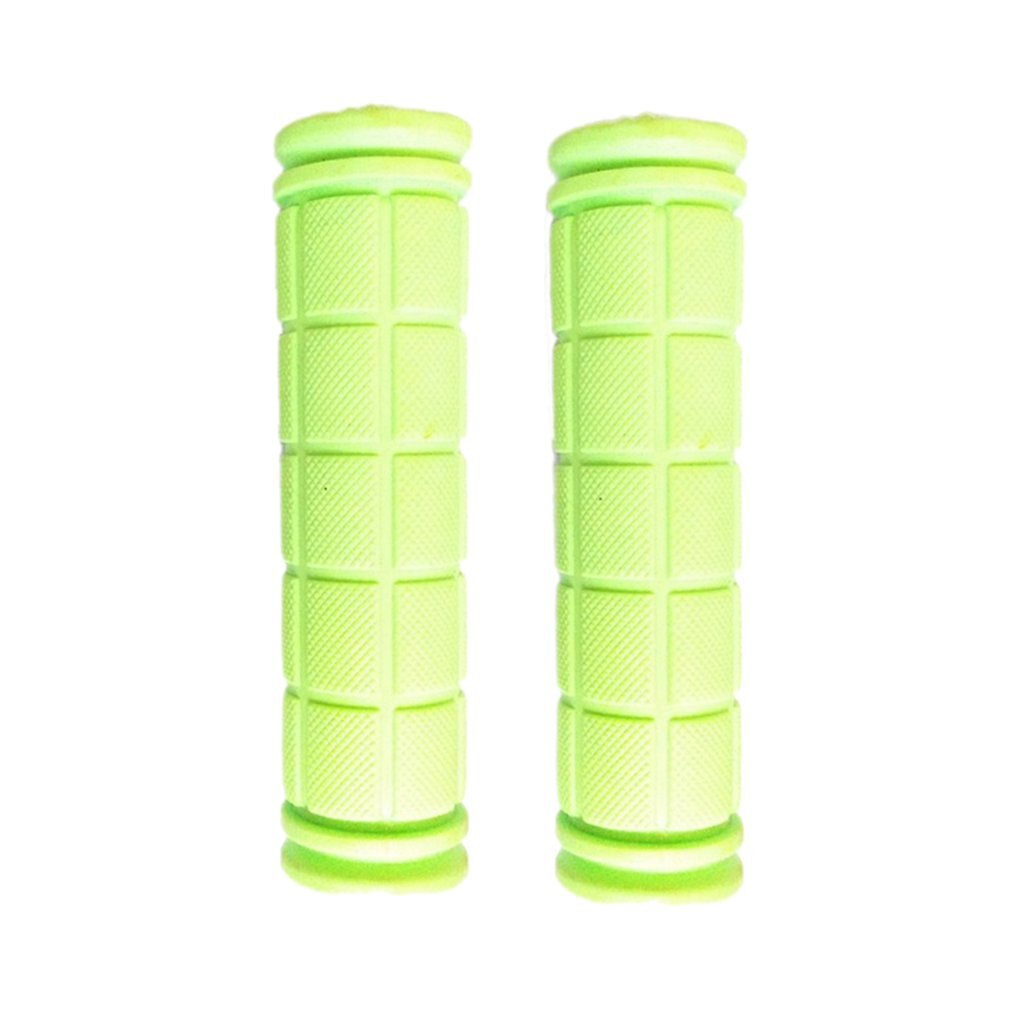 Bike Handlebar Grips Ergo Rubber Cycling Bicycle Grips Ergonomic Shape and Vibration/Shock Absorbent Rubber Grips: Green
