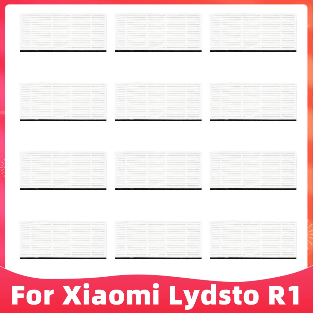Compatibile per Lydsto R1 / R1A / R1 pro / S1 robot aspirapolvere ricambio ricambio spazzola laterale principale filtro Hepa Mocio pad sacchetto della polvere: prugna