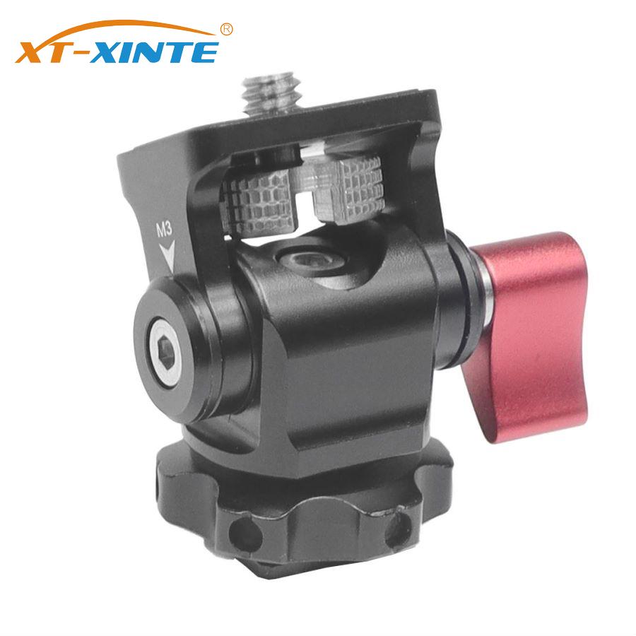 Monitor Holder Cold Shoe Mount for DSLR Camera Monitors Microphone Shoe 360 Degree 180 Degree Adjustable Mount Bracket