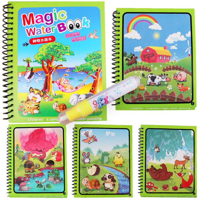 Cartoon Magie Wasser Zeichnung Buch Färbung Malerei Montessori Spielzeug Für Kinder Magic Pen Zeichnung Bord Eduactional Kinder: C