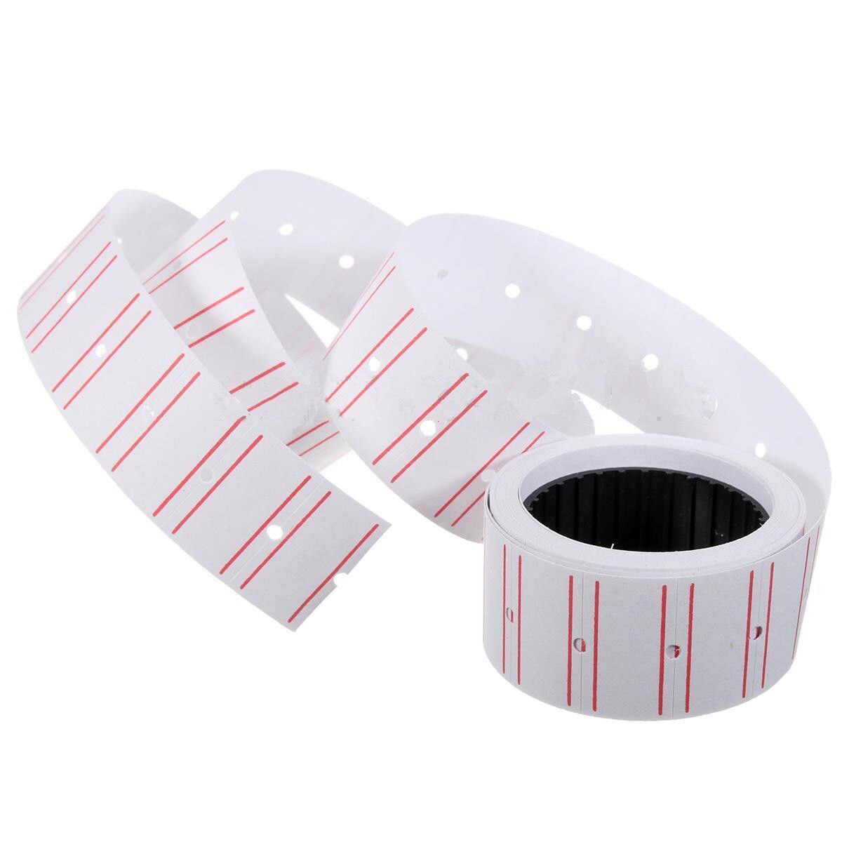 21 mm x 12mm 10 kpl itsekiinnittyviä hintatarroja, paperinen hintatarra, yksirivinen hintatarralaite ruokakauppaan