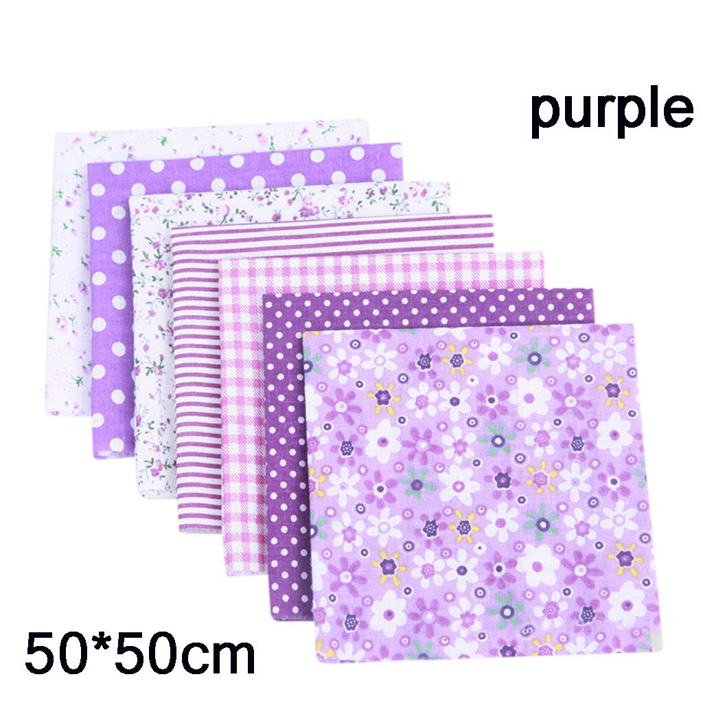 7 Pcs Katoen Craft Stof Bundel Patchwork Squares Quilten Naaien Patchwork Diy Katoen Thuis Naaien Diy Stof: 8