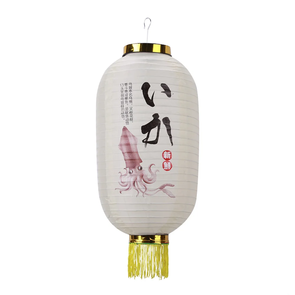Linterna japonesa impermeable con estampado tradicional, farol colgante para decoración de restaurante, Ramen, Sashimi, Sushi