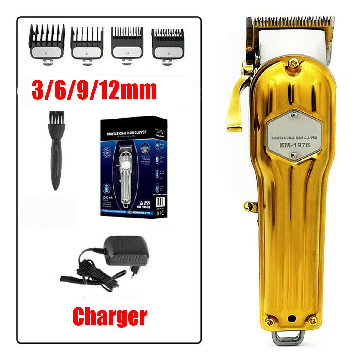 Cordless Hair Clipper Barber Clippers Men Electric Hair Hair Beard Cutting Razor Trimmer All Metal Hair Cutter Haircut Machine