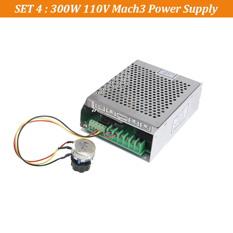 Daedalus 300W Spindle Motor Power Supply 22V 110V Mach3 Power Adjust Governor With Speed Controll for 300W Spindle CNC Tool: 300W 110V Mach3