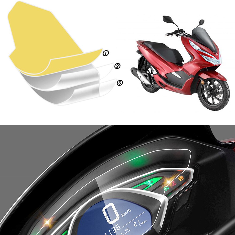 Motorcycle Speedometer Wrap Transparent Replacement Dashboard Cluster HD Guard Screen Protector Practical TPU Film Anti Scratch