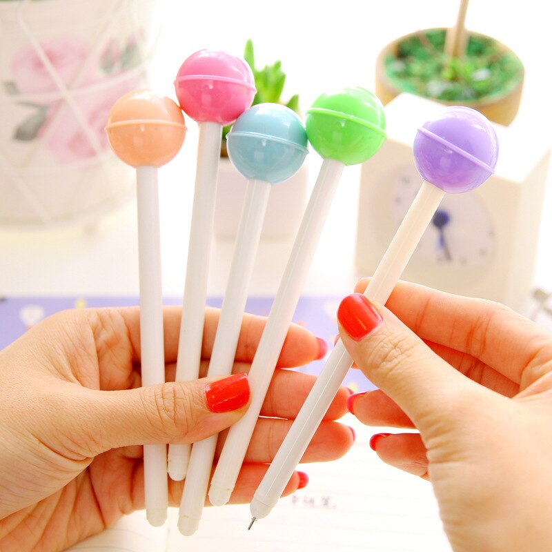 1pcs Kawaii Lollipop Pen Out of Pencil Case Large Capacity School Pencil Bag Stationery School Write Supplies