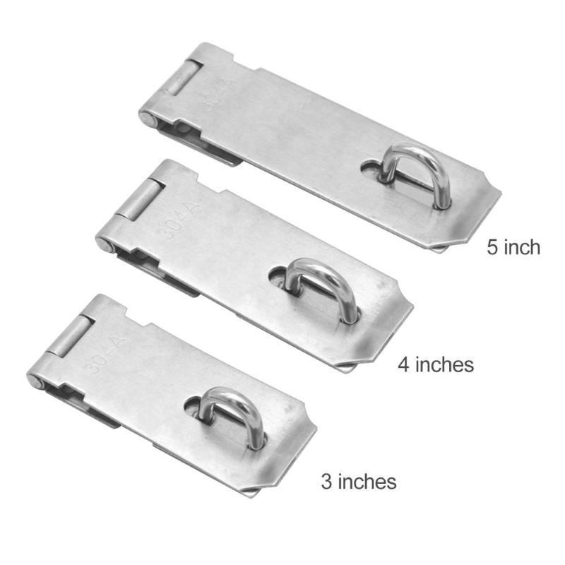 Anti-vol moraillon agrafe hangar loquet acier inoxydable serrure de porte cadenas fermoir facile installer ménage Anti-effraction matériel