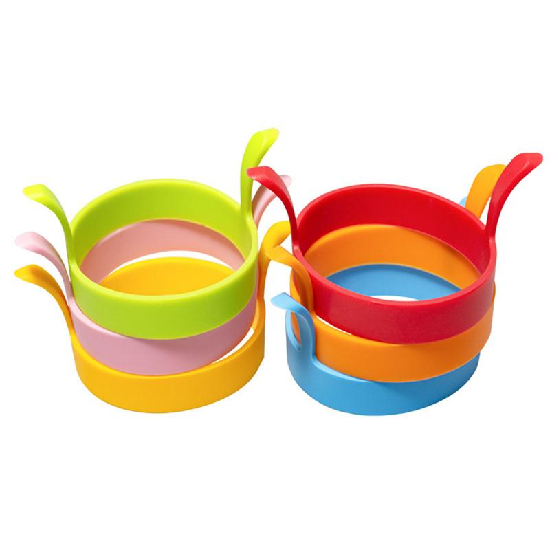 Anello in silicone Stampo per uova fritte Stampi per anelli per pancake antiaderenti Resistenti al calore Multi-funzione portatile Creativo per cucinare Strumento D IY