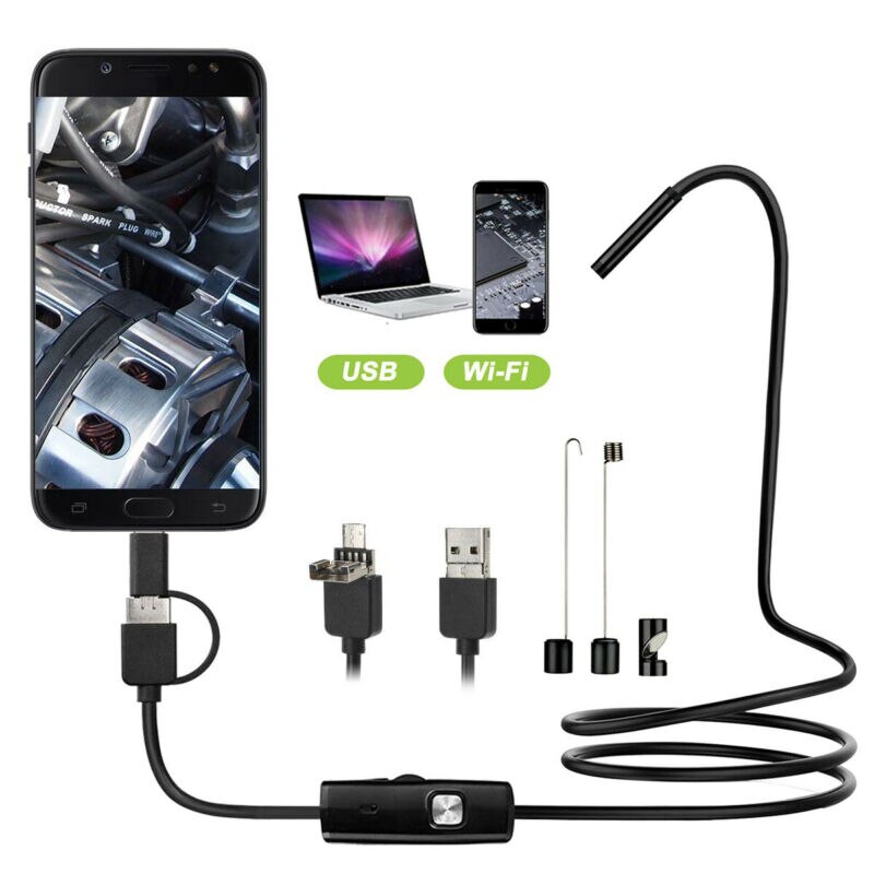 Caméra d'inspection endoscopique USB type-c HD mégapixels, pour Android, outils de détection de défauts et de voiture