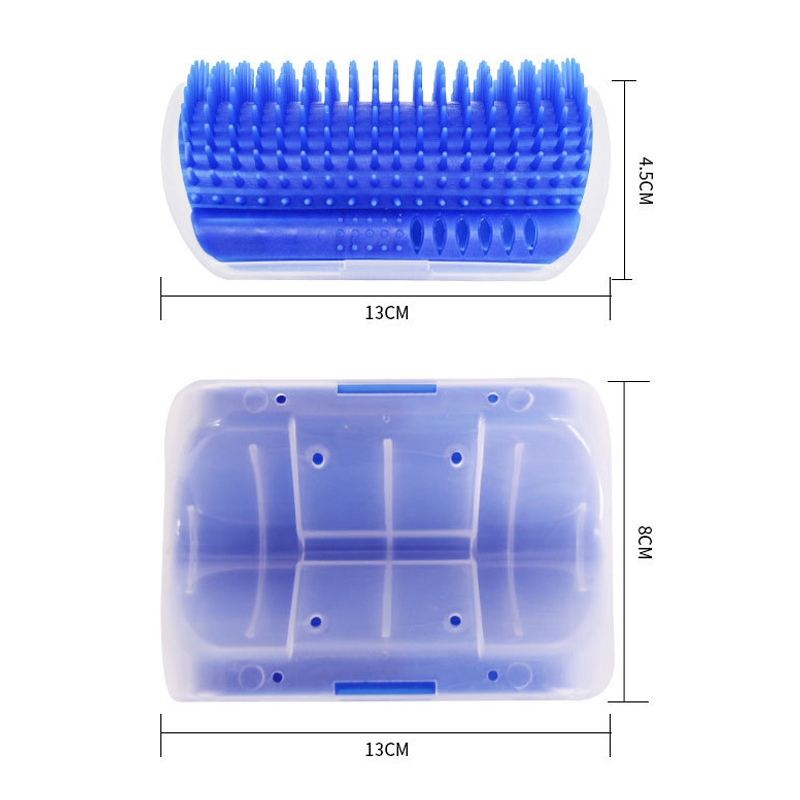 Cat brush corner cat massage self-beautician comb brush cat with tickle comb cat product drops face wash AX001