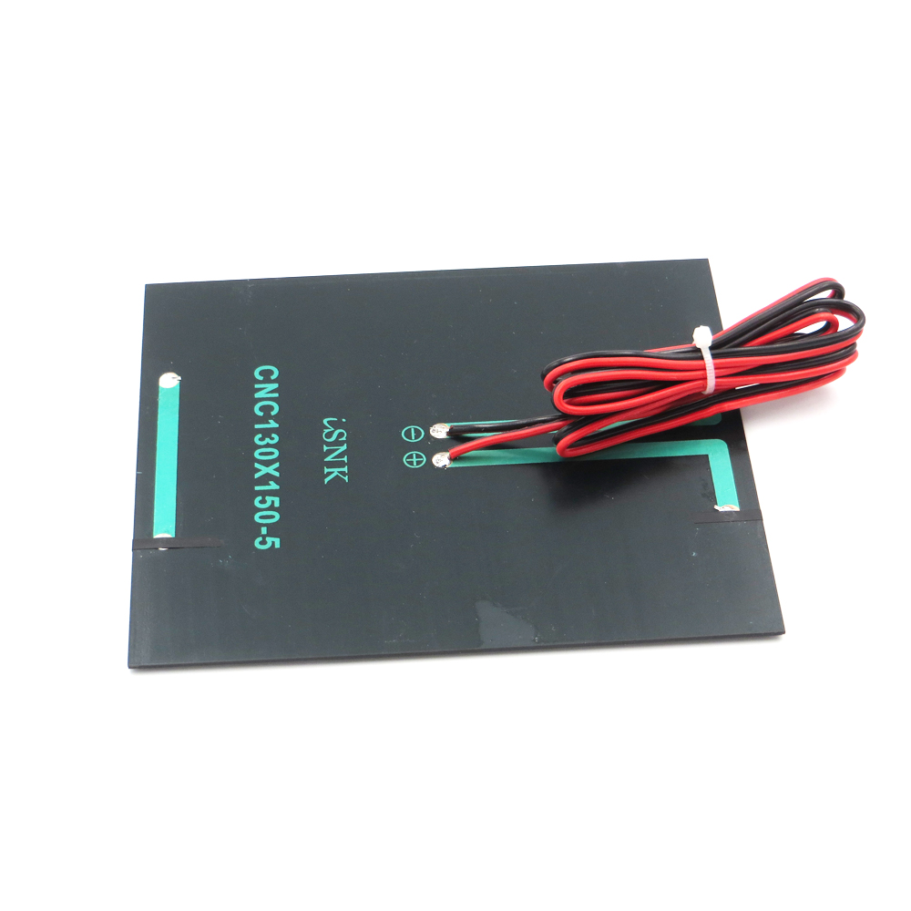 5 V 500mA 2.5Watt 2.5W 100cm Solar Panel Polycrystalline Silicon DIY Battery Charger Small Mini Solar Cell cable toy 5V Volt