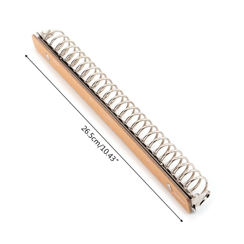 B5 26 Holes Metal Loose Leaf Binder Clip Hinged Ring Calendar DIY Album Scrapbook Circle for 120 Pages Paper Storage