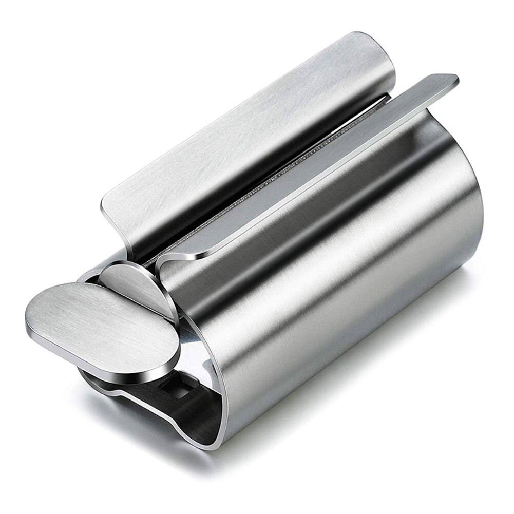 Tandpasta Tube Squeezer Tandpasta Roller Rvs Arbeidsbesparende Tandpasta Buis Wringer: Default Title