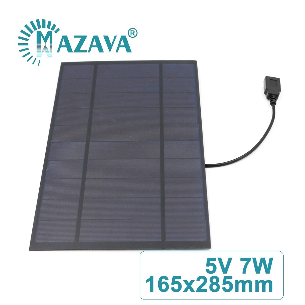 2 TEILE/LOS 5 V 7 6 5 4 3 2 W Solar- Zellen 5 V Batterie Ladegerät Heimat Verbesserung Solar- Tafel Energie draussen Polykristalline Silizium: 7W
