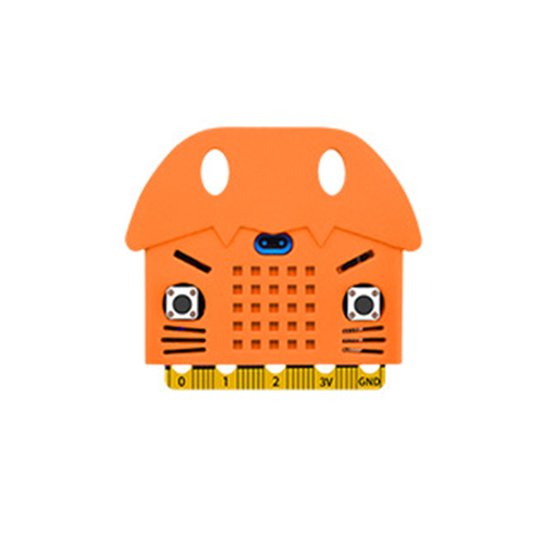 Eco-Friendly Seal/Tiger/Cat Shape Silicone Protective Enclosure Shell Cover For Micro:Bit Board Expansion Board Bue/Red/Orange: 3