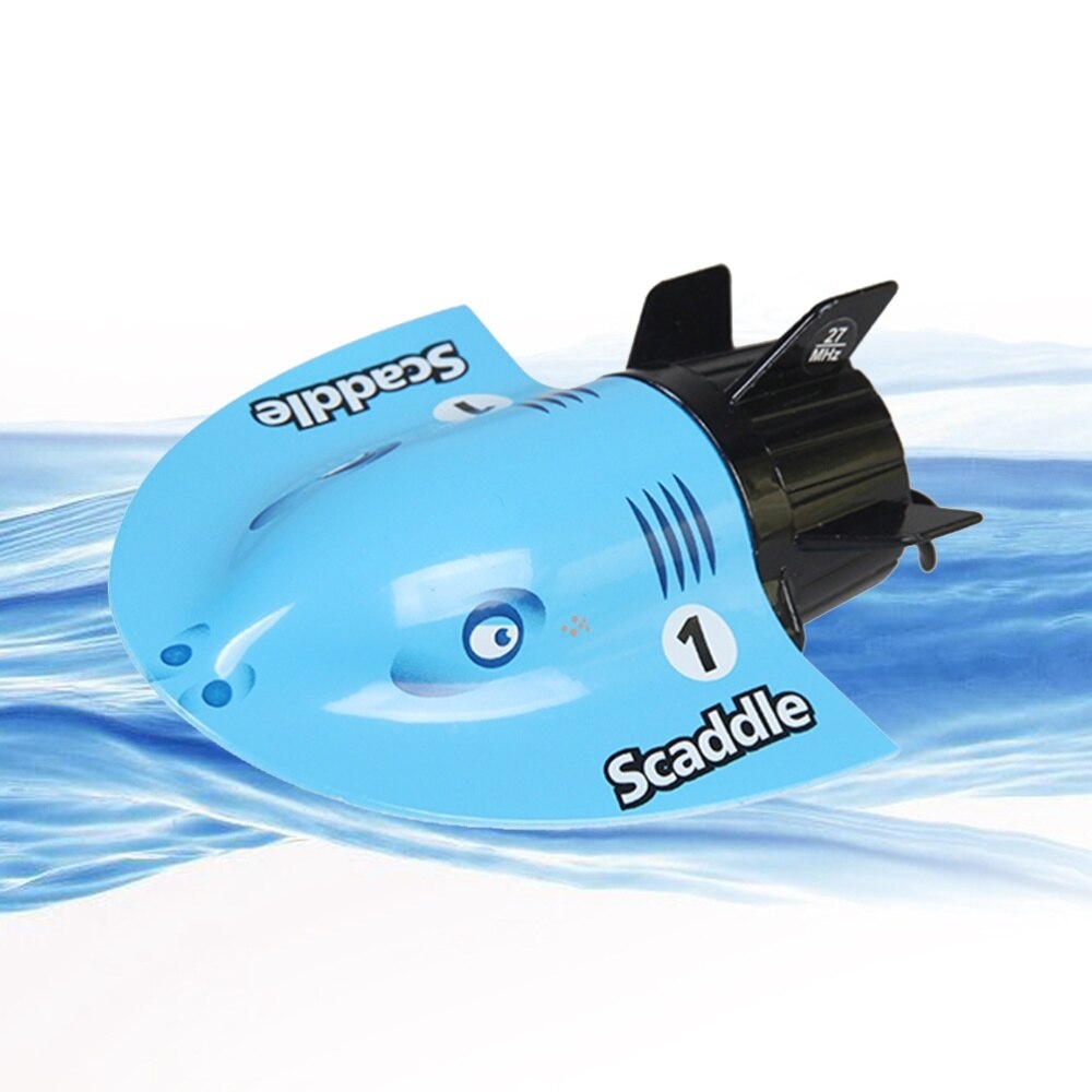 Mini Electric Radio Submarine Remote Control Racing Boat Ship Submarine Toy Cool Aquatic Toys (Green)