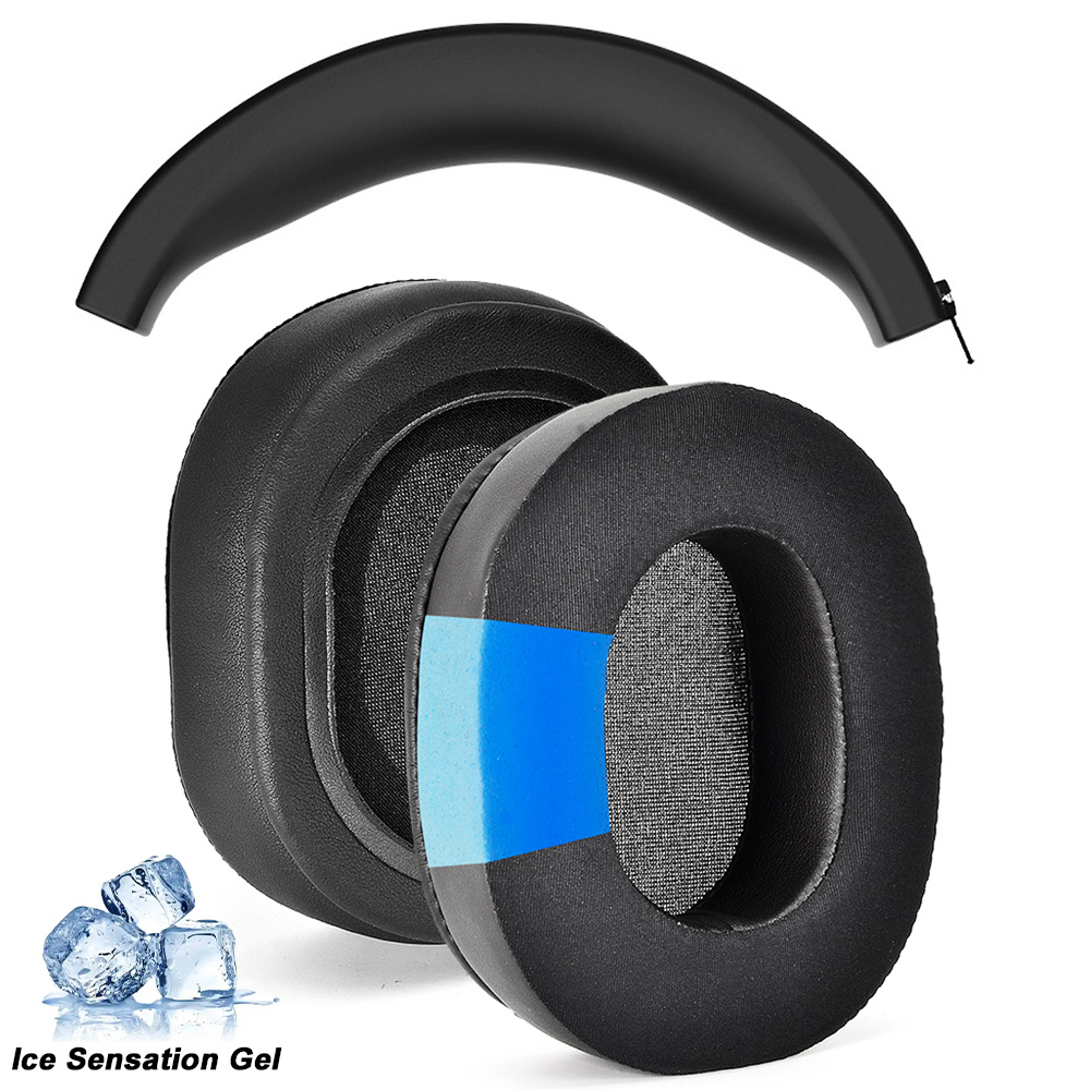 Haylou S30 S35 ANC almohadillas para auriculares almohadillas de repuesto tela de malla cubiertas de memoria esponja proteína suave: MULTICOLOR