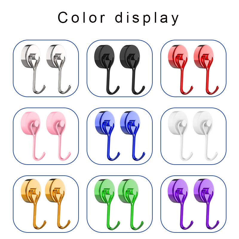 Multifunktionel kraftig magnetisk krog stærke neodymmagneter kroge nøgleholder bøjle hjemmeorganisering og opbevaring