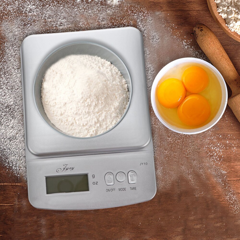 1pc Digital Electronic Food Scale Spice Sugar Measuring Weighing Tool Battery