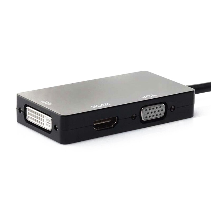 Mini Display Port Thunderbolt Naar Hdmi Vga Dvi Adapter Voor Pro Mac Air