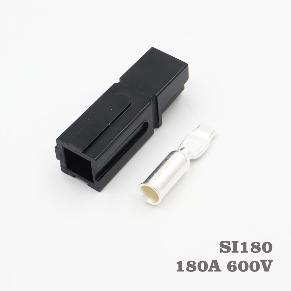 180 120 75 Een 600V PP75 PP120 PP180 Power Connector Plug Rood Zwart PP30 Power Contacten Voor Solar Caravan boot: Black