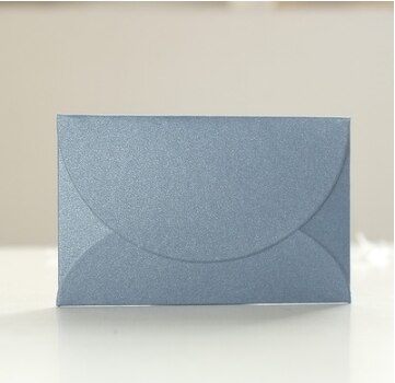 20 stk perle papir perle blanke mini papir konvolutter bryllup invitation konvolut, konvolutter 60mm x 90mm: Søblå 20 stk
