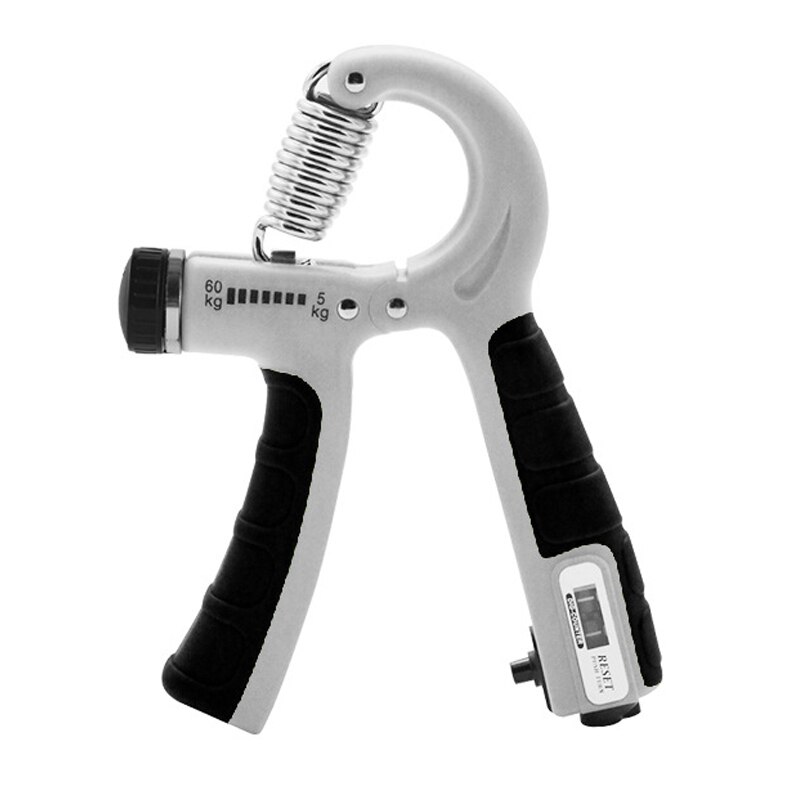 Smart Adjustable Counting Grip Device Hand Training Arm Force Device Portable Fitness Equipment 5-60kg Adjustable: Blue