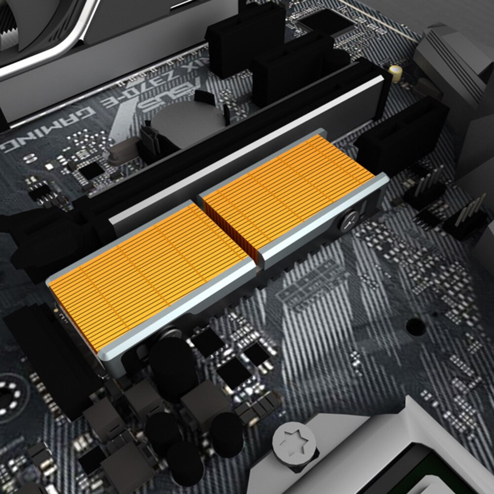 JEYI – radiateur Q80/Q150 NVME NGFF M.2 SSD, ailette de Dissipation thermique, dissipateur thermique de refroidissement pour disque SSD M2 2280