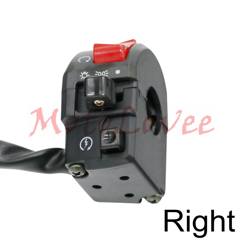 Motolovee 22Mm Motorfiets Switches Motor Claxon Turn Signaal Elektrische Fog Lamp Light Start Stuur Controller Schakelaar: Right